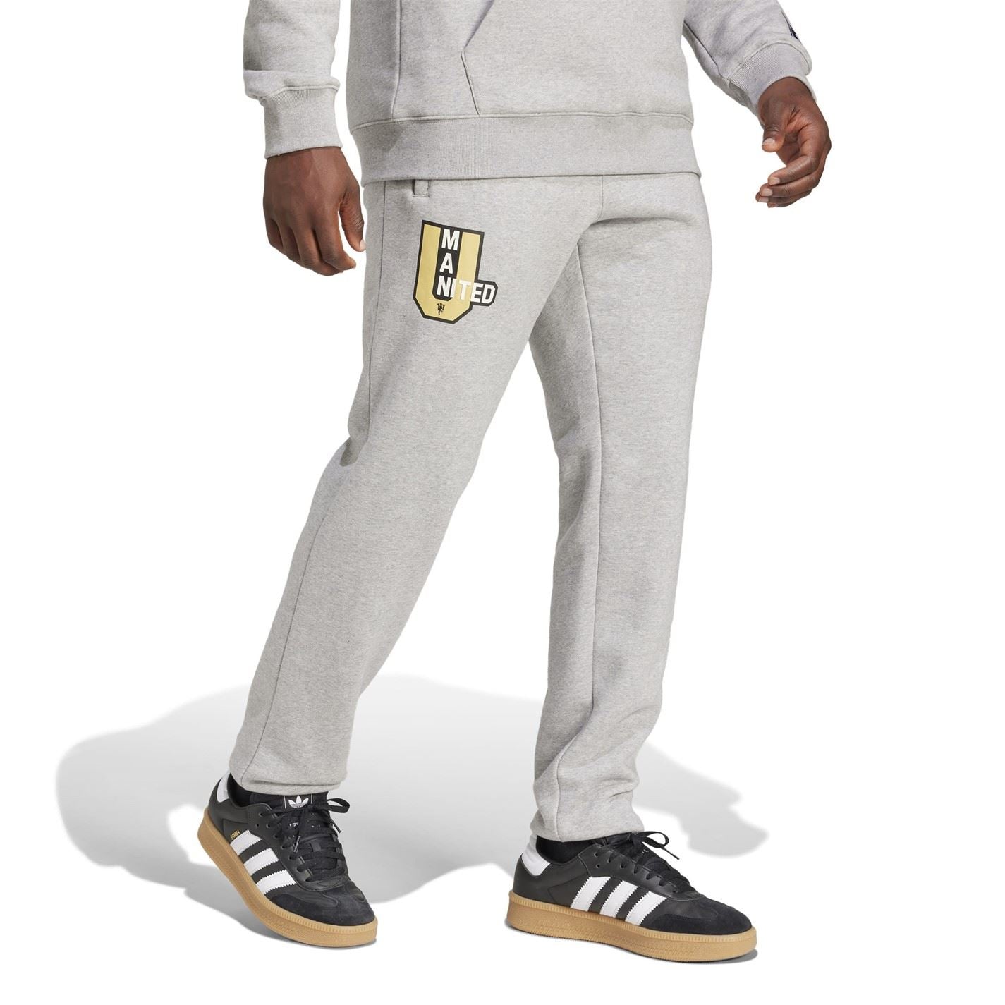 adidas Mens Manchester United Vrct Tracksuit Bottoms