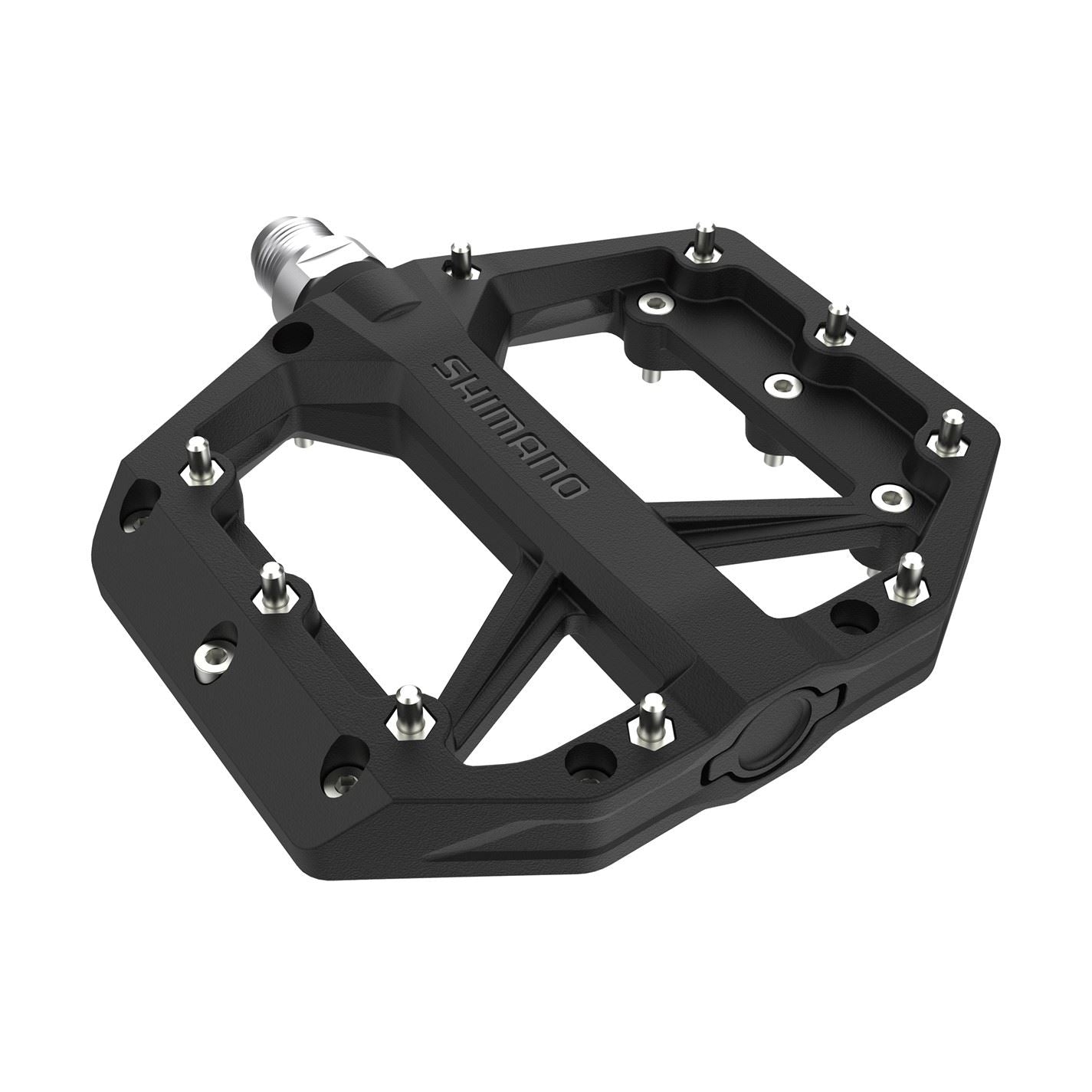 Shimano Pd Gr400 Flat Pedals, Resin With Pins