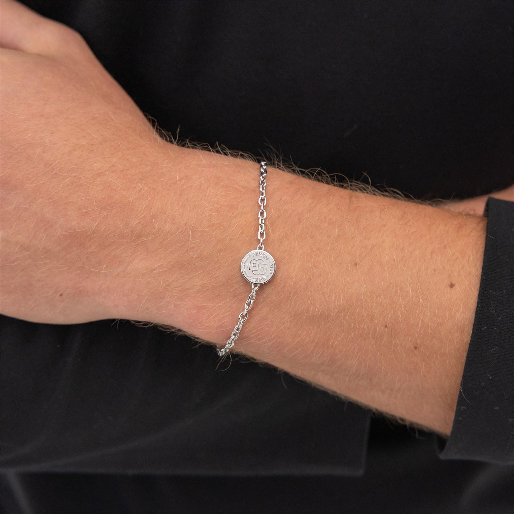 Boss Double B Medallion Necklace And Bracelet