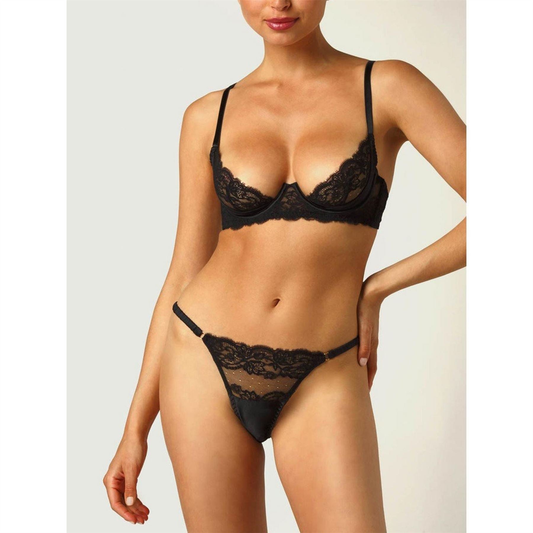 Coco de Mer Floral Patterned Thong