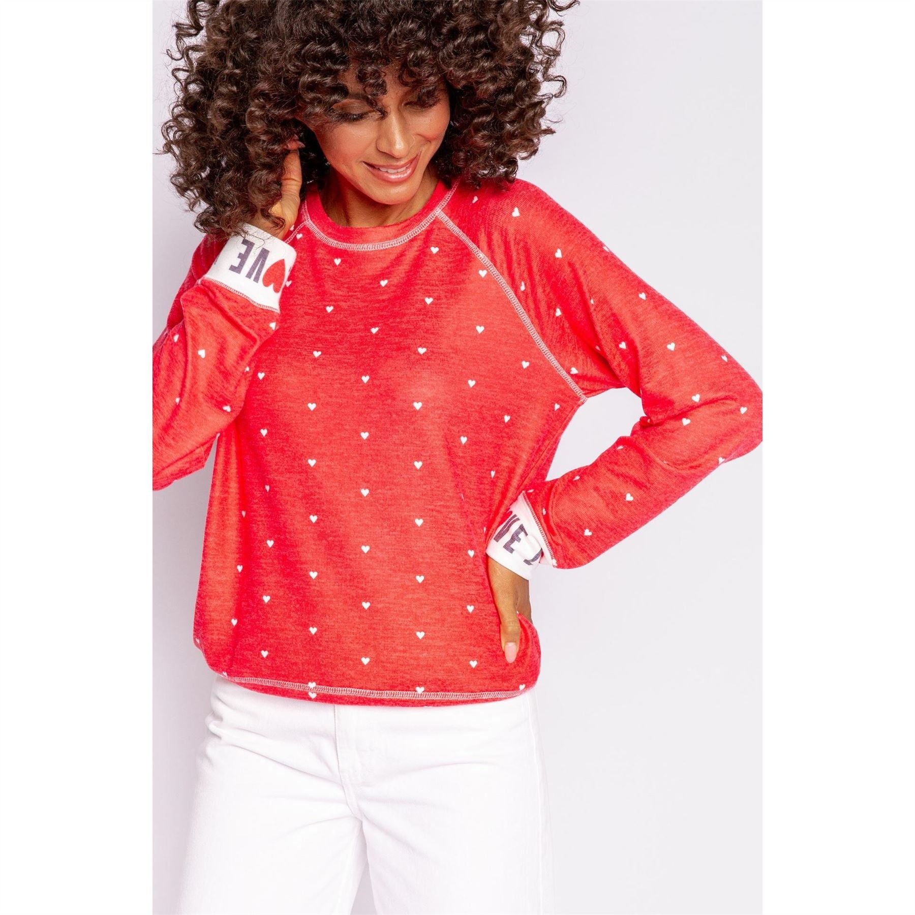 PJ Salvage Salvage Red Loved Shirt
