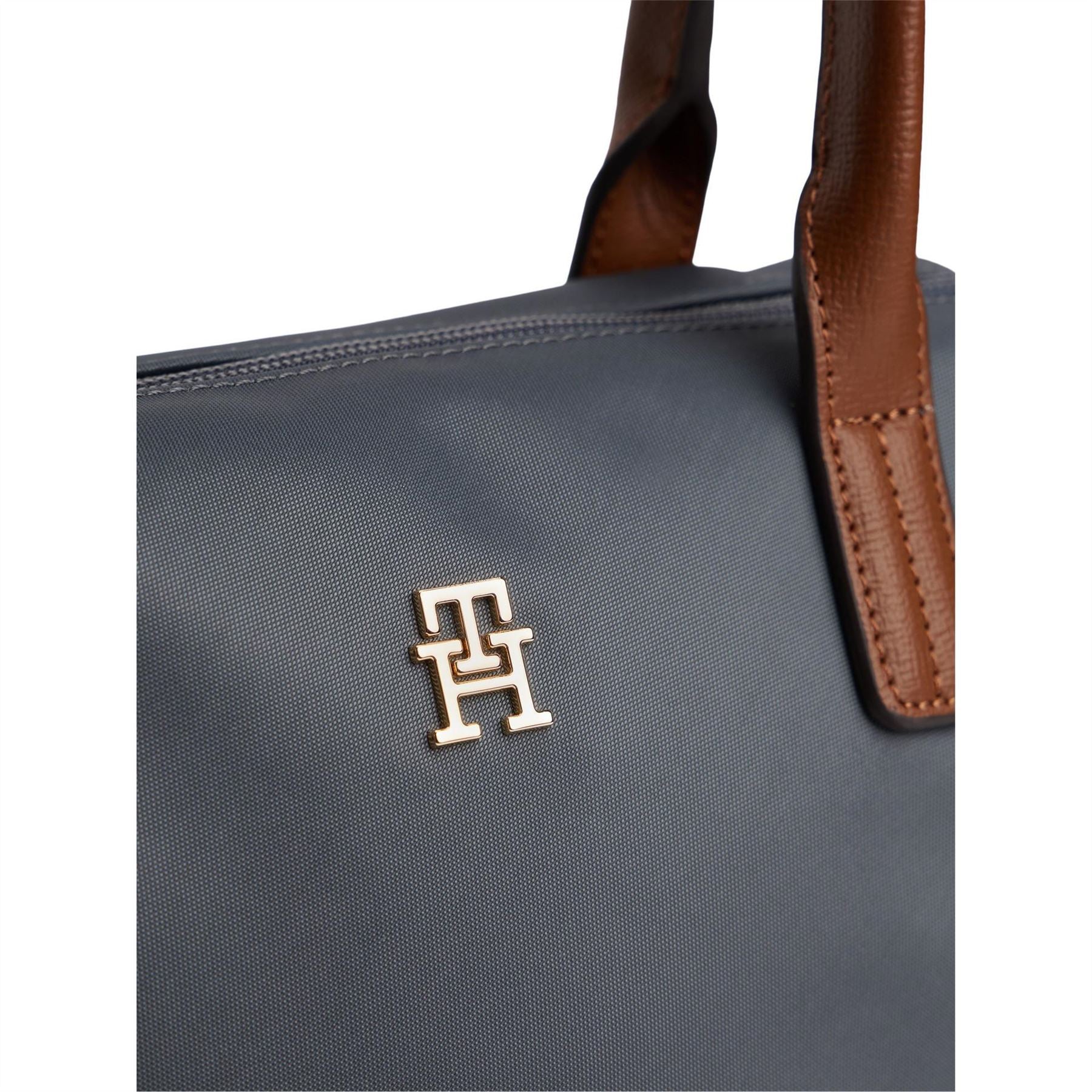 Tommy Hilfiger Popette Mini Trapezoid Tote with Gold Tone Hardware