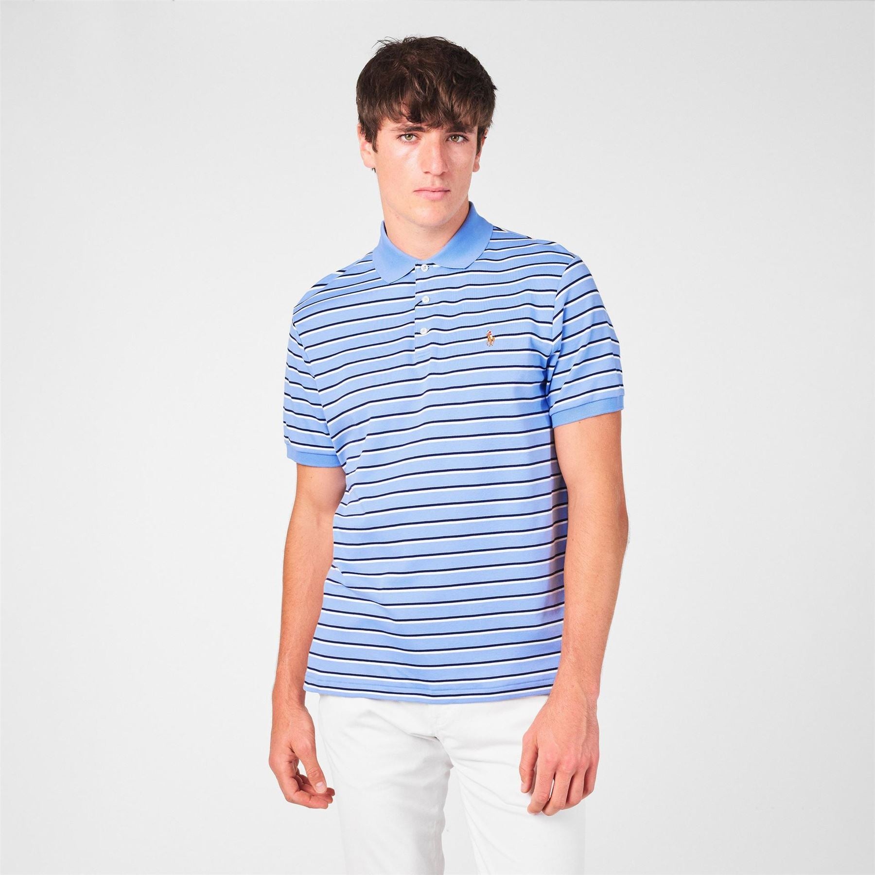 Polo Ralph Lauren Pima Stripe Short Sleeve Polo Shirt