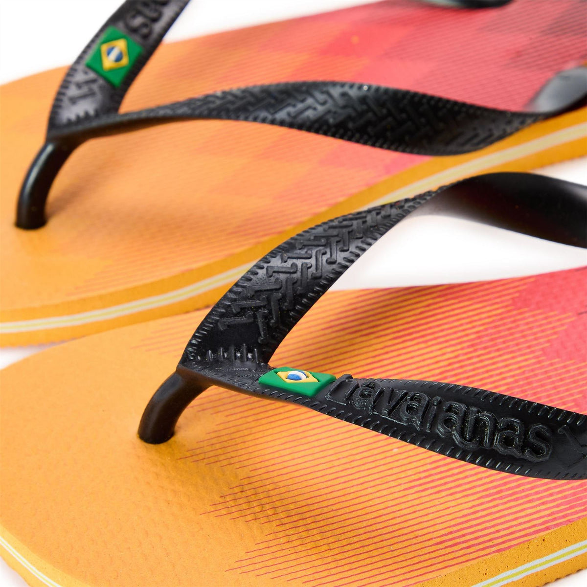 Havaianas Womens Hav. Brasil Fresh Orange Citrus 39  Flip Flops
