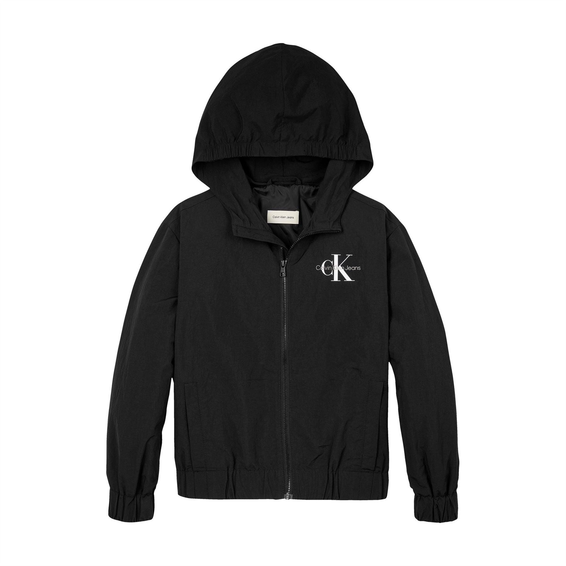 Calvin Klein Jeans Essential Monologo Windproof Water Resistant Windbreaker