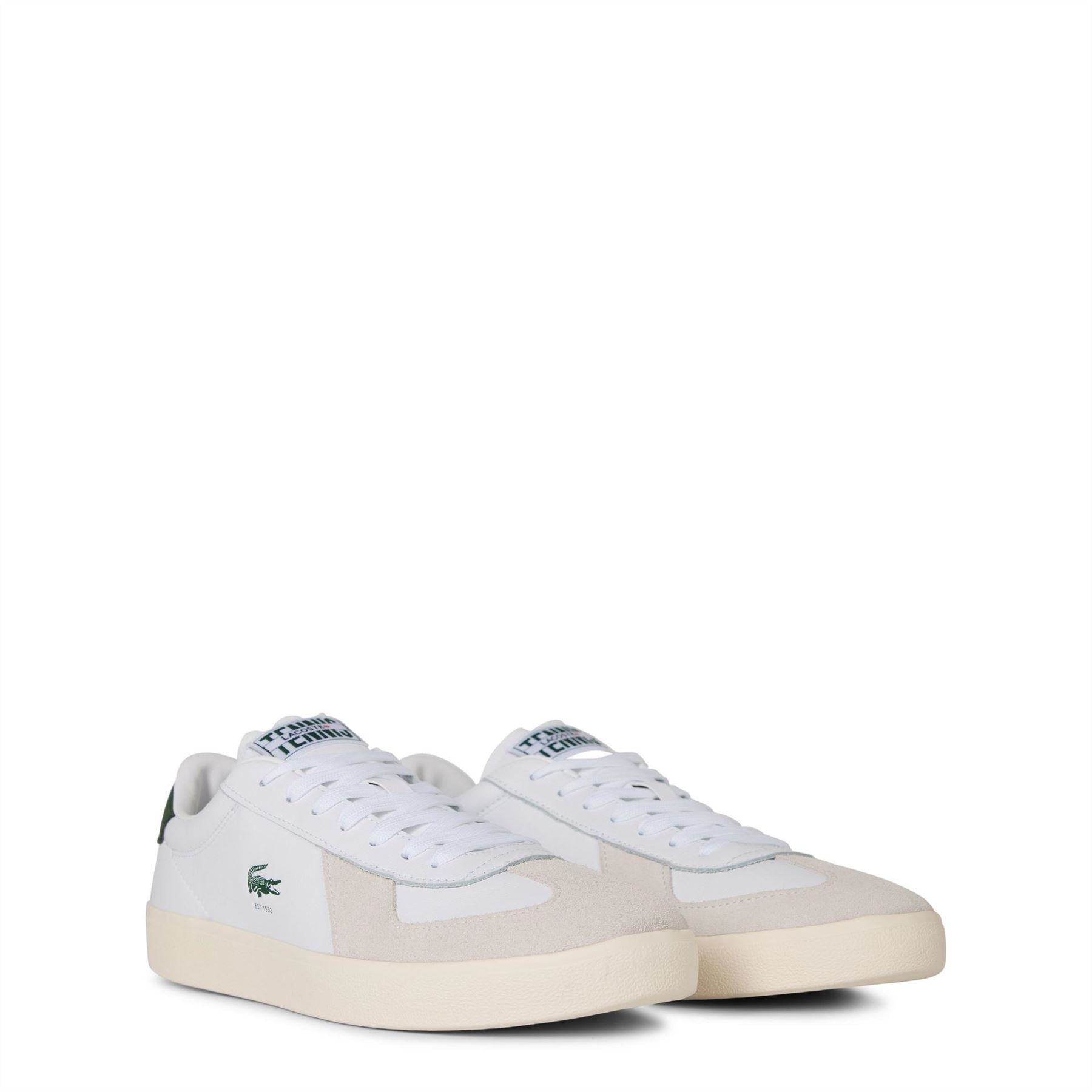 Lacoste Baseshot Pro Low Top Crocodile Print Sneakers