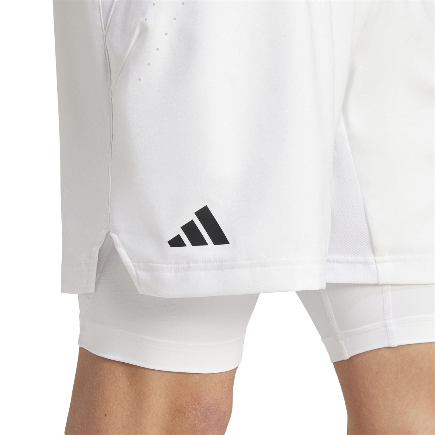 adidas Mens Tennis Pro Aeroready Shorts And Inner Shorts Set