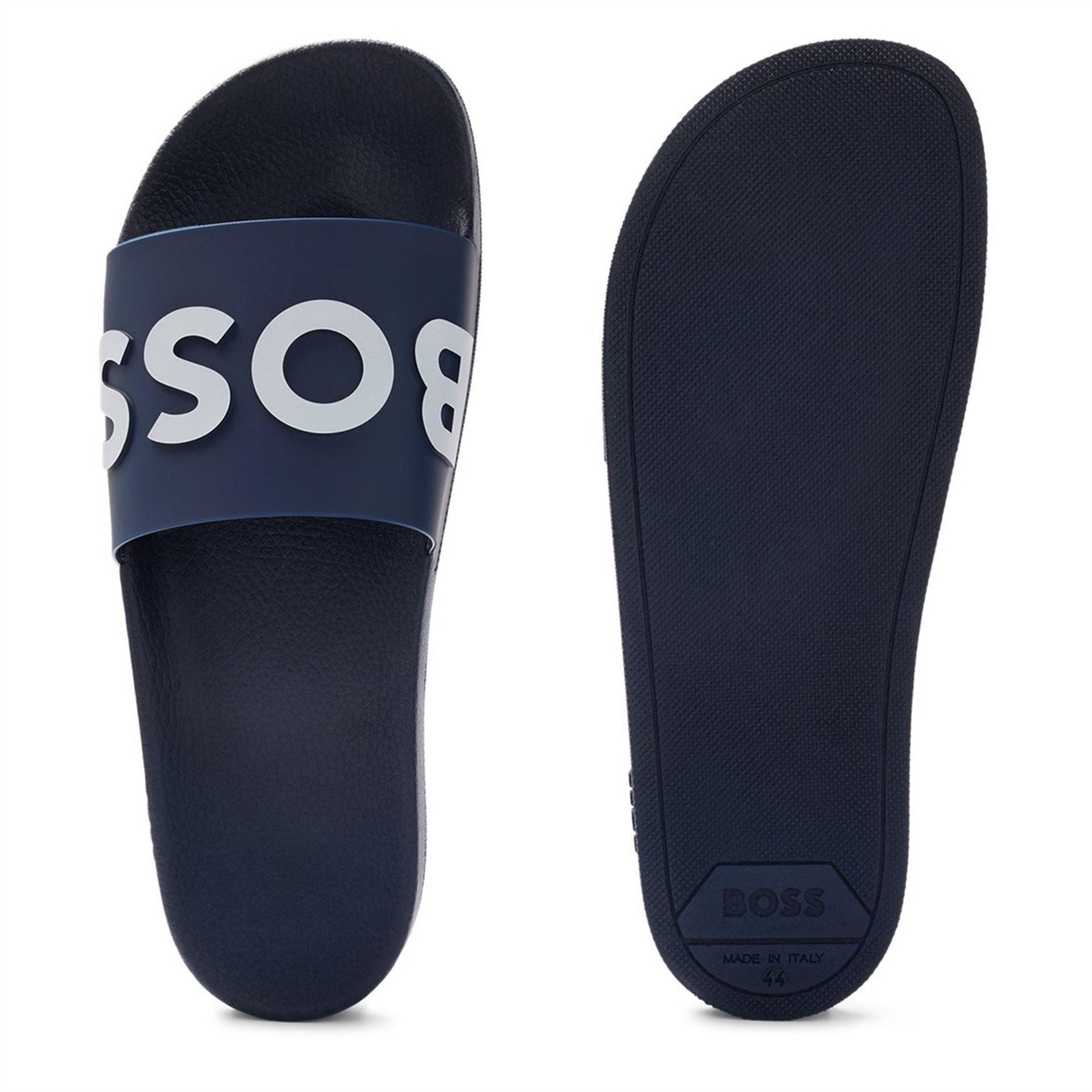 Boss Bay Logo Sliders, Branding Strap Sandals