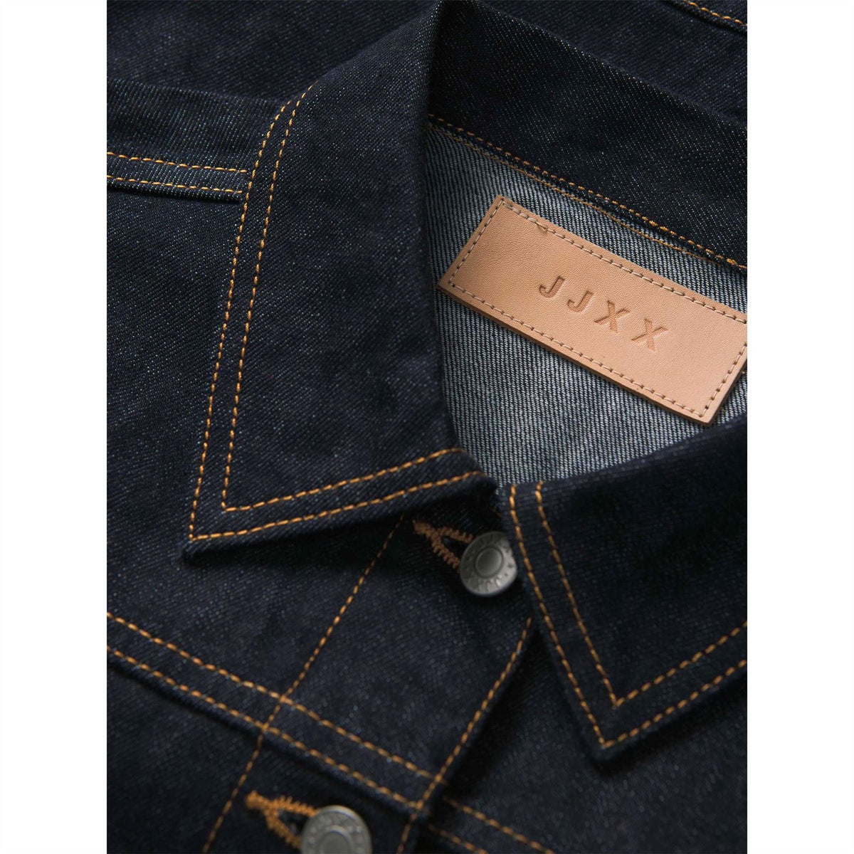 JJXX Solid Patterned Roll Up Cuff Denim Jacket