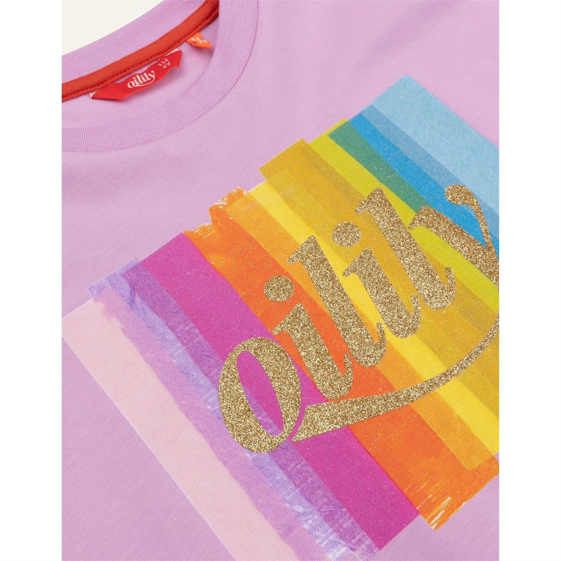 Oilily Bow Frill Crew Neck Relaxed Fit T-Shirt