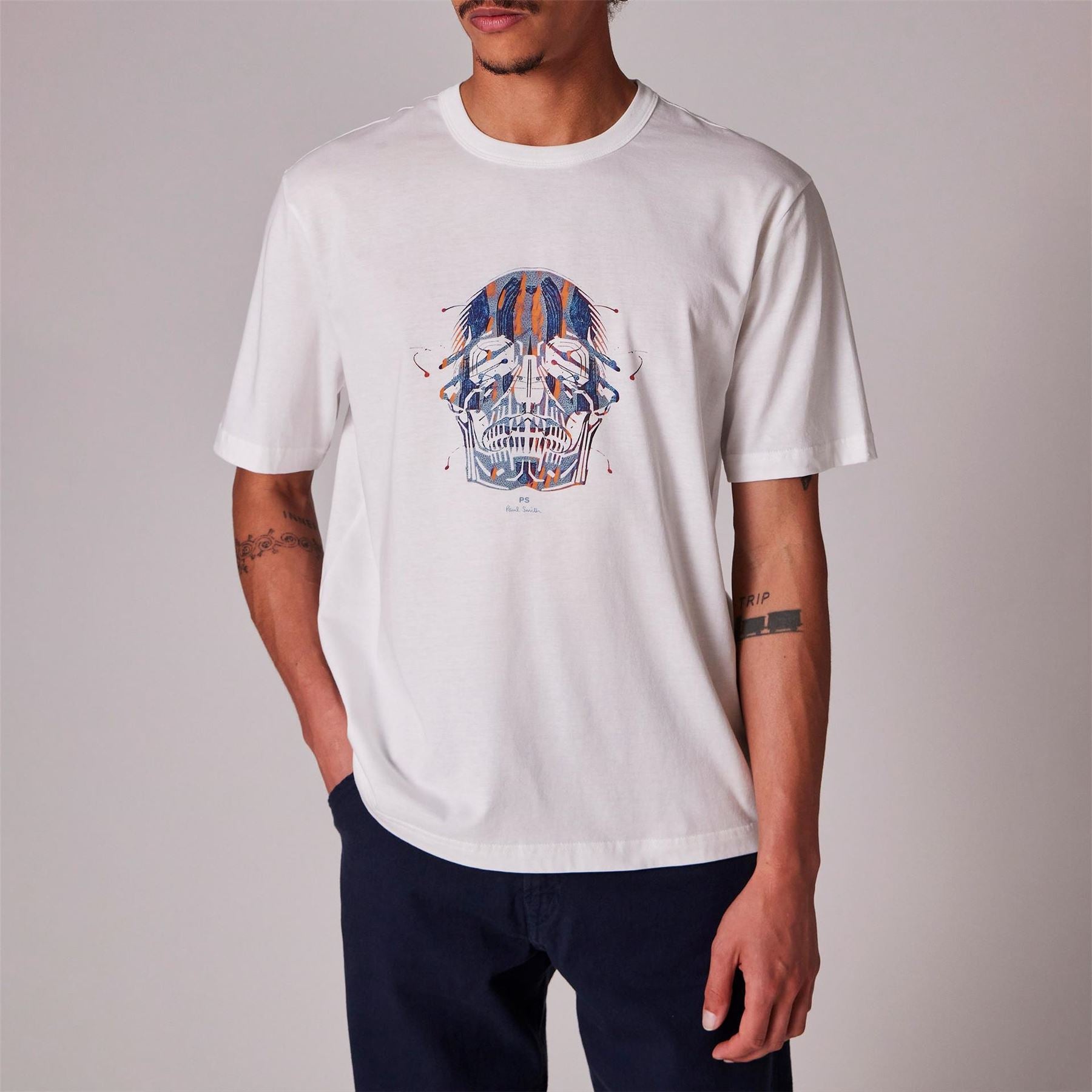 PS Paul Smith Skull Regular Fit Short Sleeve T-Shirt
