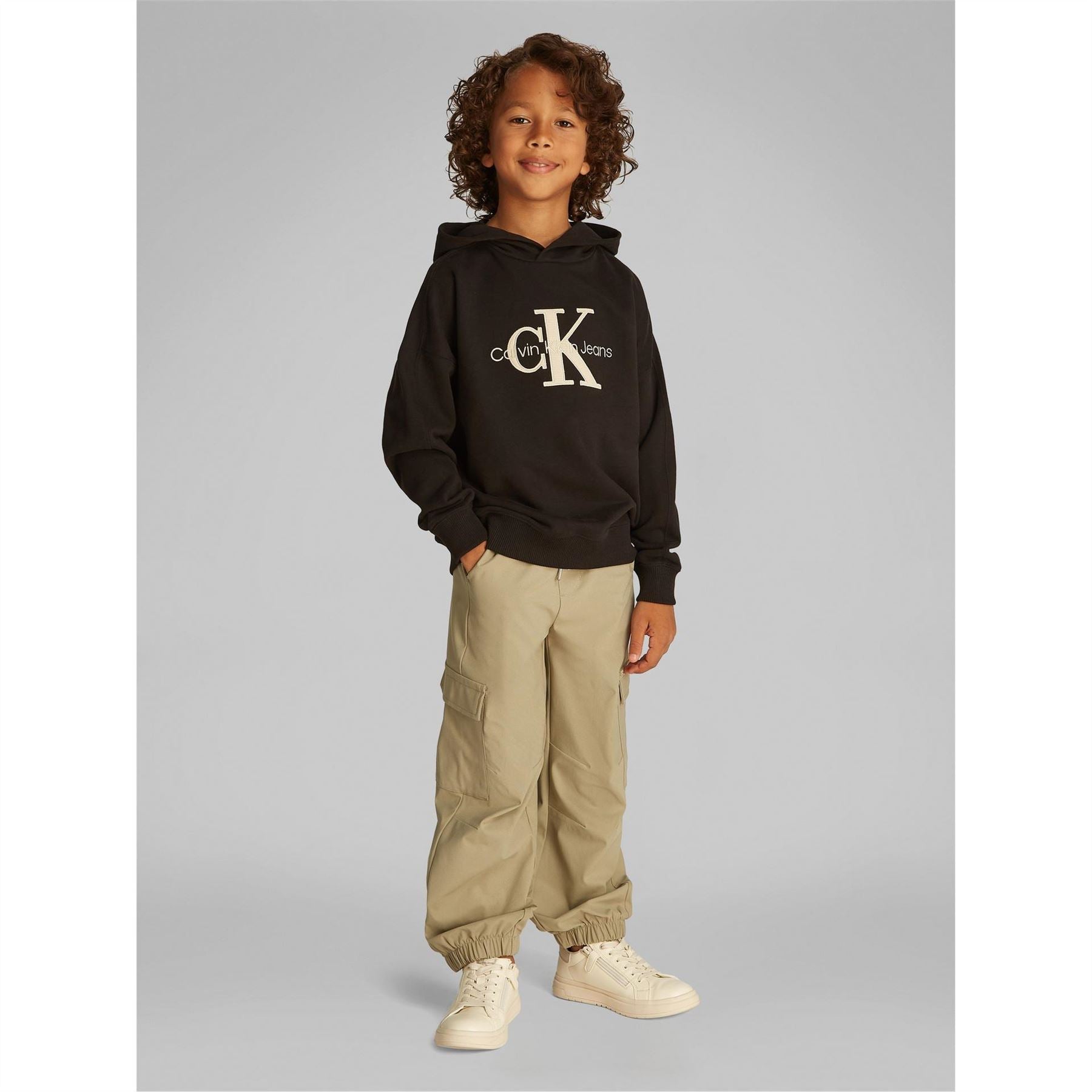 Calvin Klein Jeans Regular Fit Applique Hooded Sweatshirt