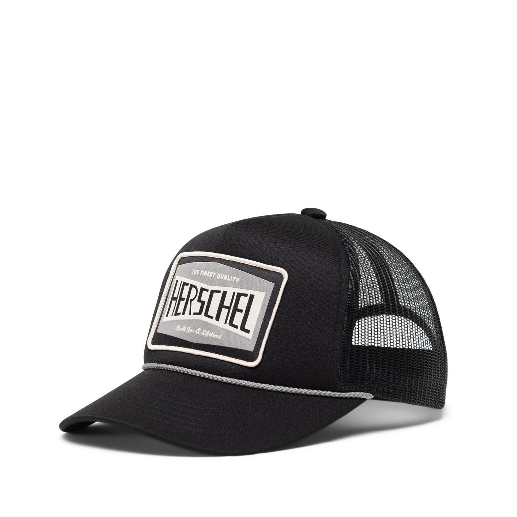 Herschel Supply Co Box Print Mesh Trucker Cap with Logo