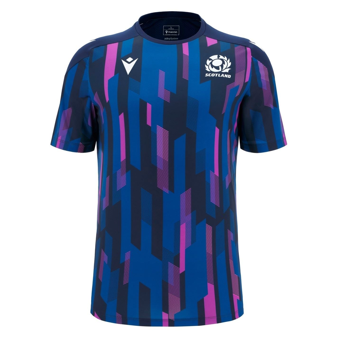 Macron Scotland Rugby Pre Match Shirt 2025 Adults