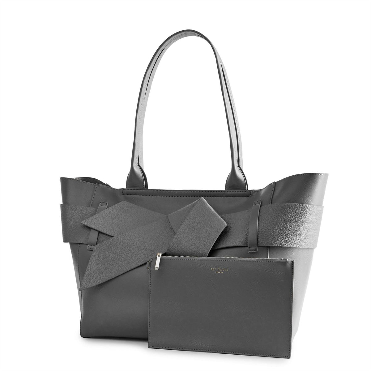 Ted Baker Baker Knot Bow Faux Leather Large Shopper Bag