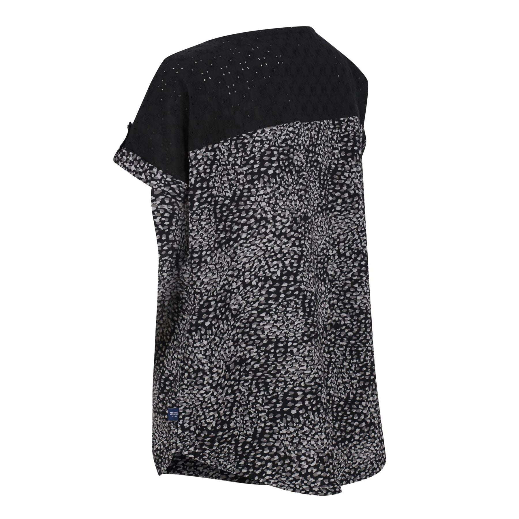 Regatta Crew Neck Rolled Cuff Short Sleeve Shell Blouse