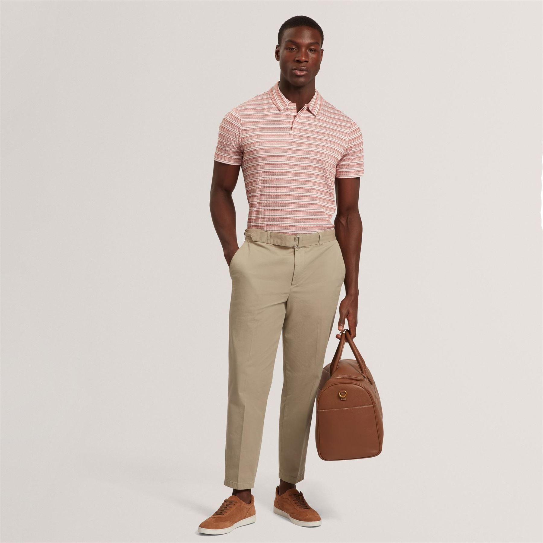 Ted Baker Ss Striped Polo Sn62