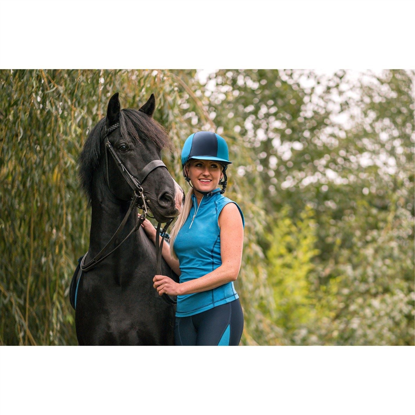 HY Equestrian Adults Active Silk Riding Hat