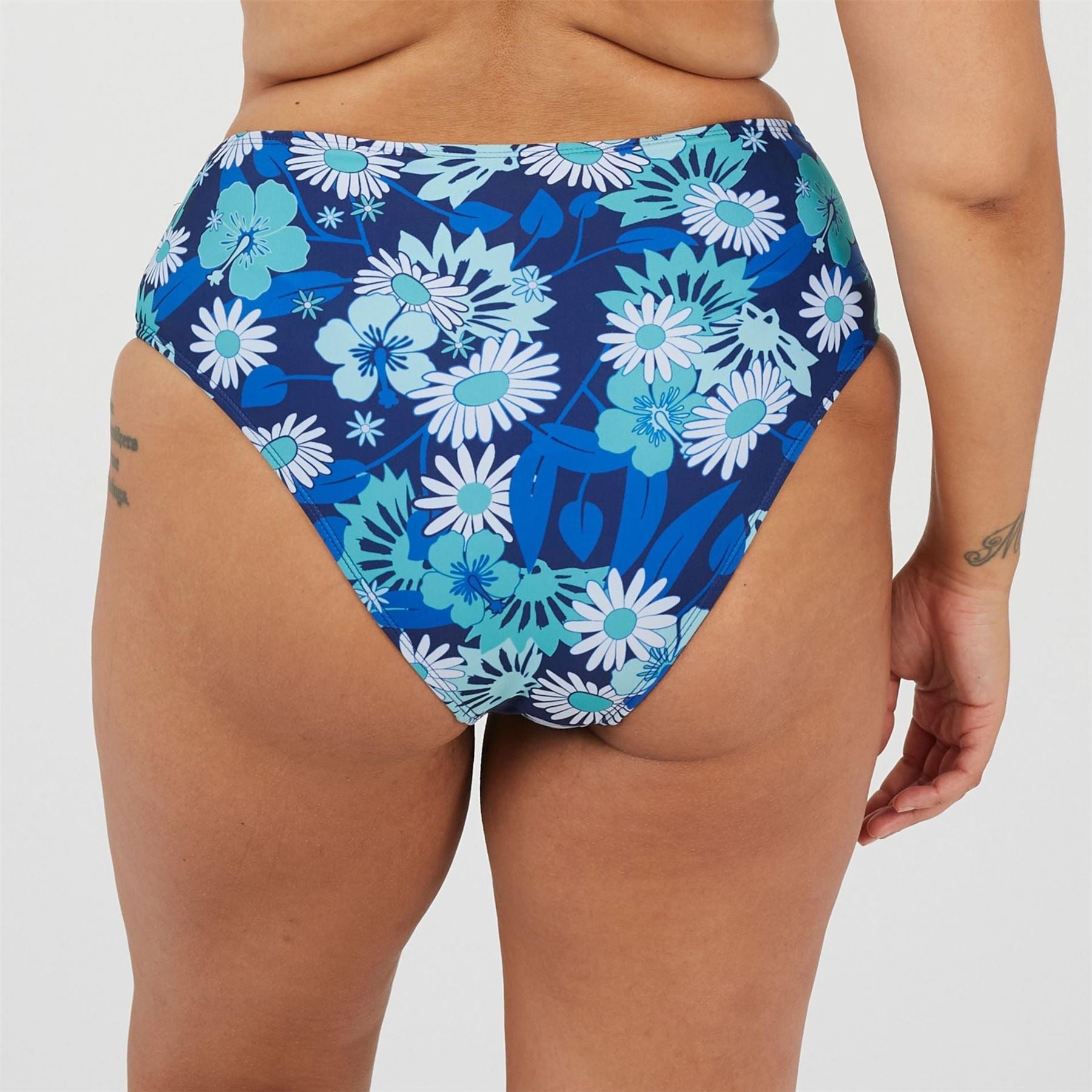 Brave Soul Womens Plus Size High Waisted Bikini Bottoms