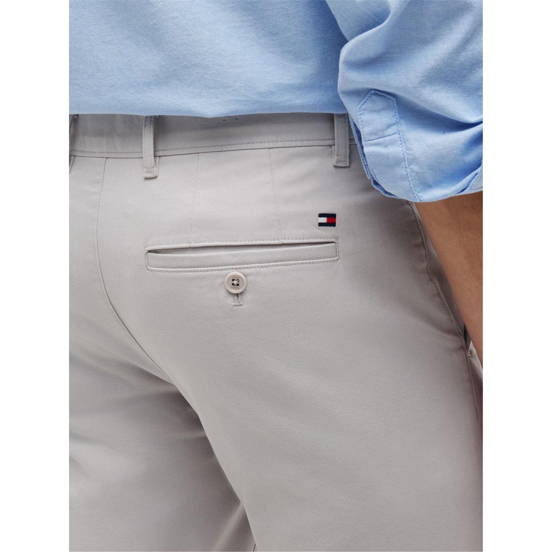 Tommy Hilfiger Denton Solid Patterned Five Pocket Chinos
