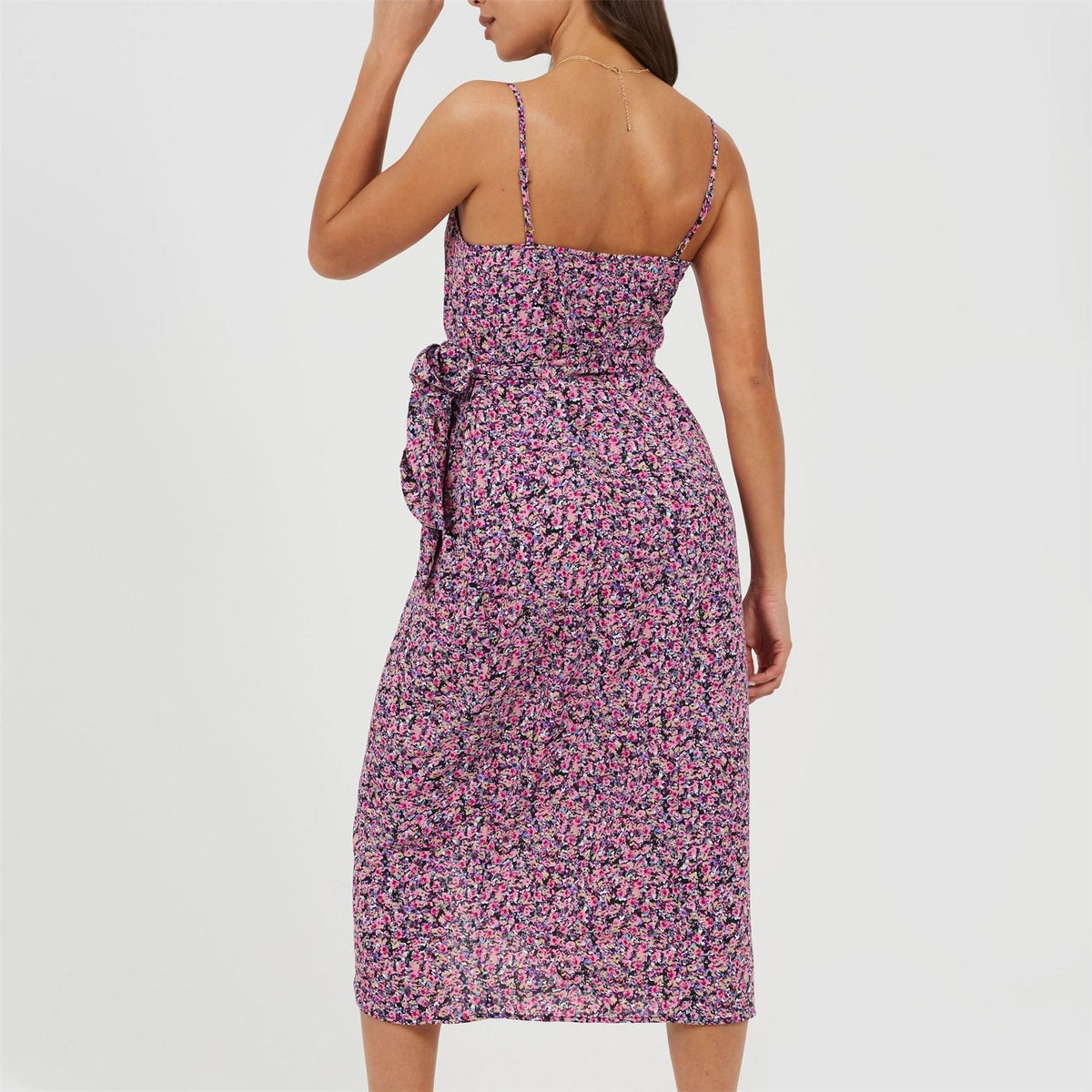 Brave Soul Strappy Sweetheart Neck Sleeveless Midi Dress