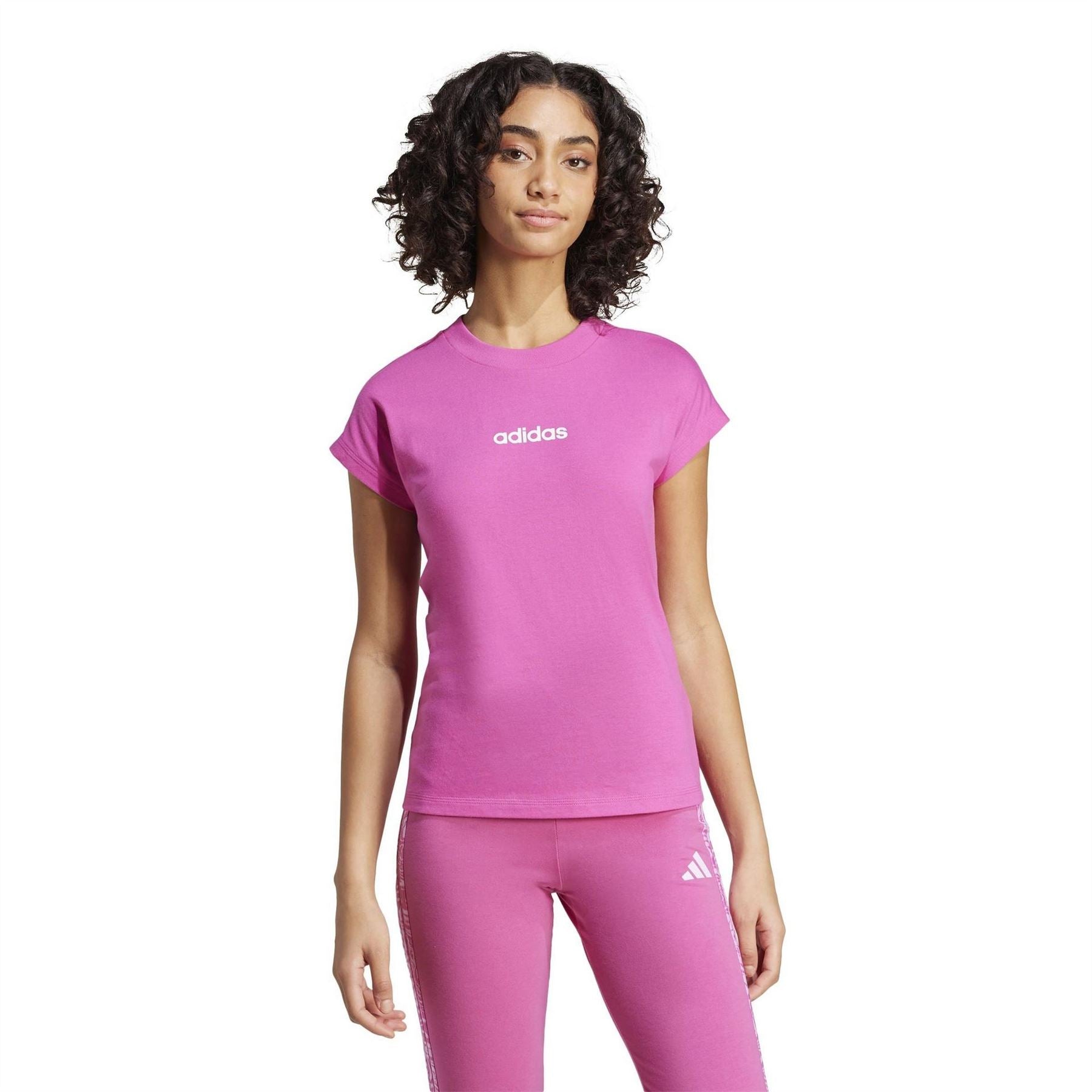 adidas Womens Essentials Linear Cotton T-Shirt