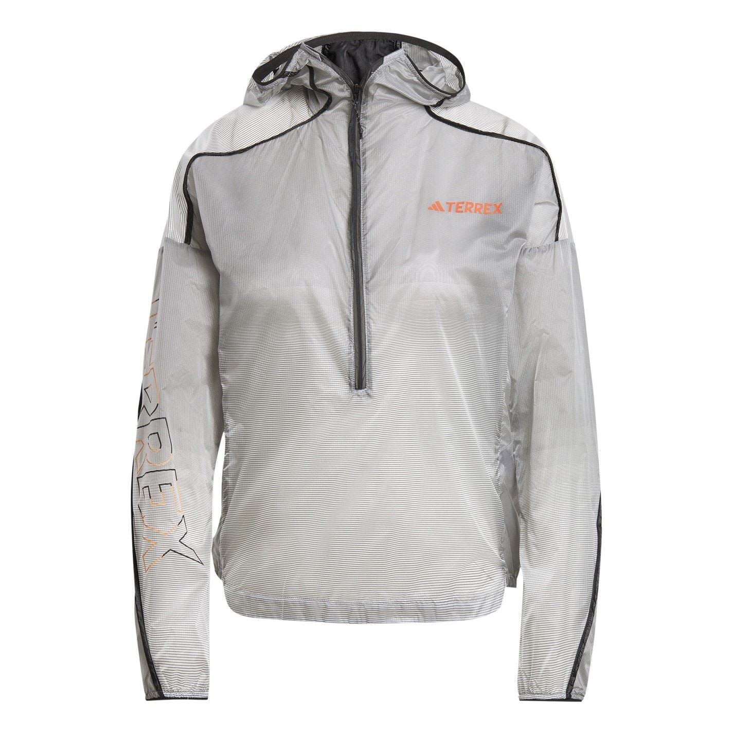 adidas Terrex Agravic Windweave Pro Trail Water Resistant Windproof Long Sleeve Performance Running Jacket