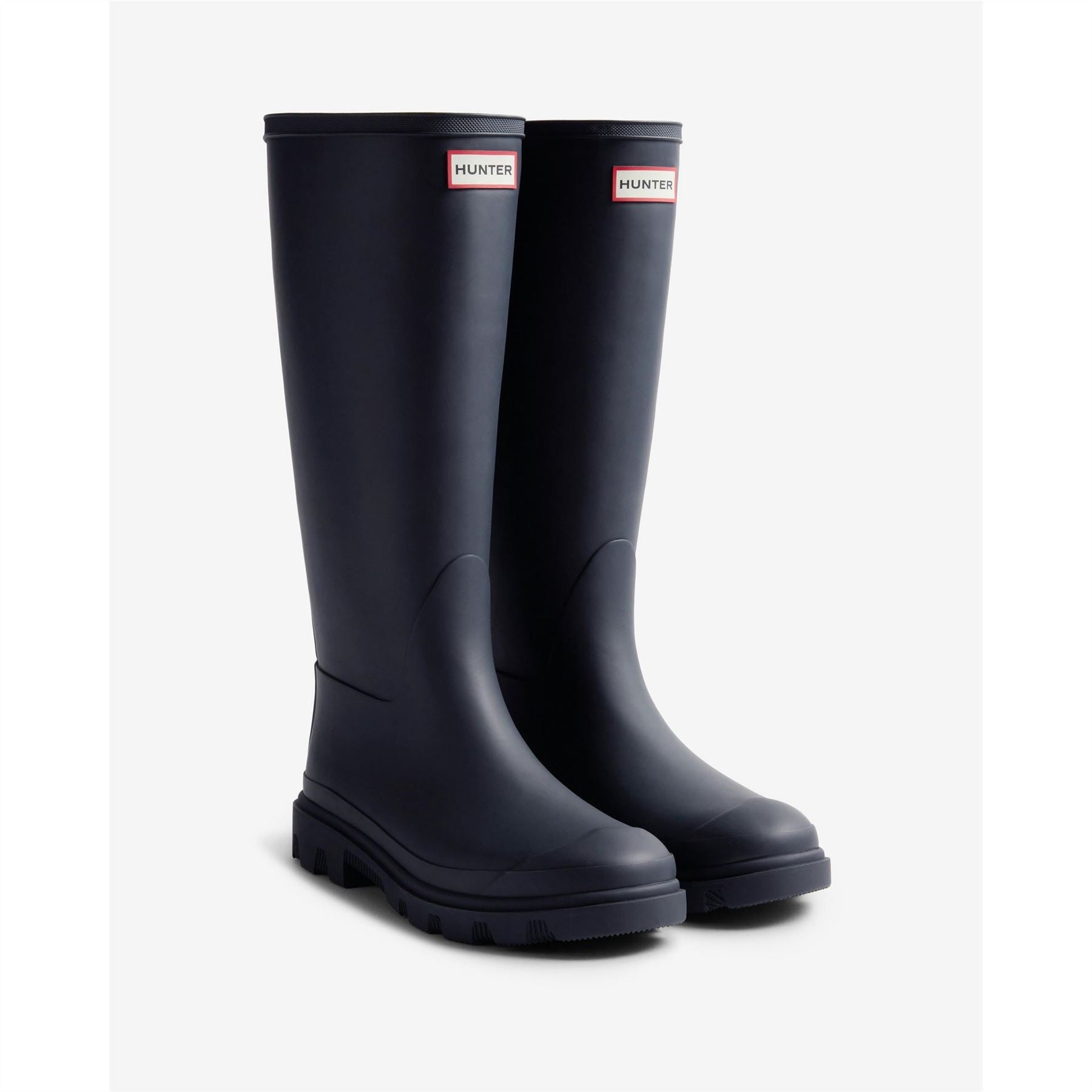 Hunter Downpour Tall Rain Boots with Lug Sole