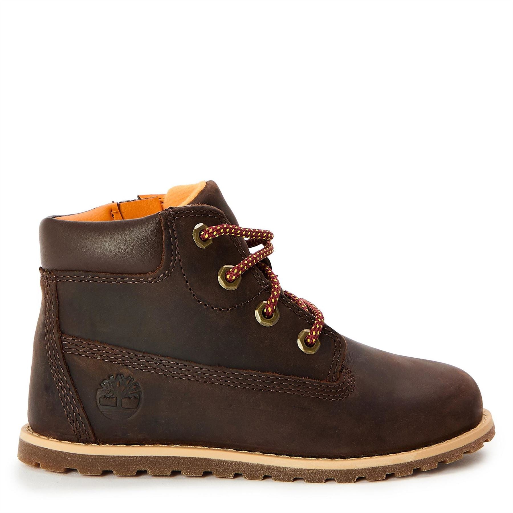 Timberland Kids Mid Lace Up With Zip Flat Ankle Boots