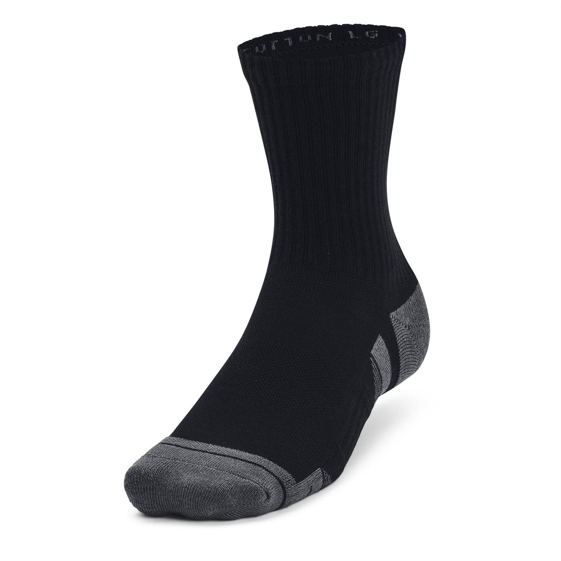 Under Armour Adults Performance Cotton Mid Trainers Sock