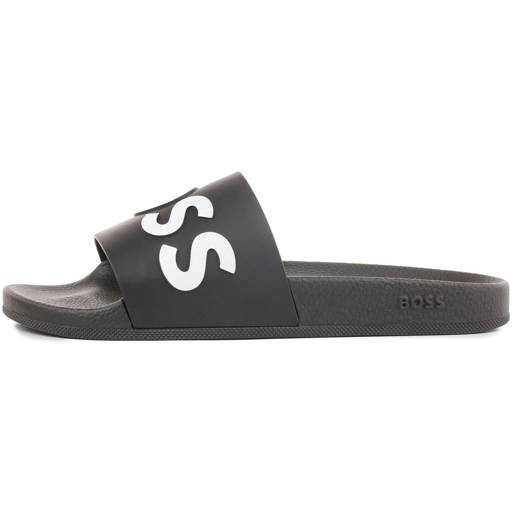 Boss Bay Logo Sliders, Branding Strap Sandals