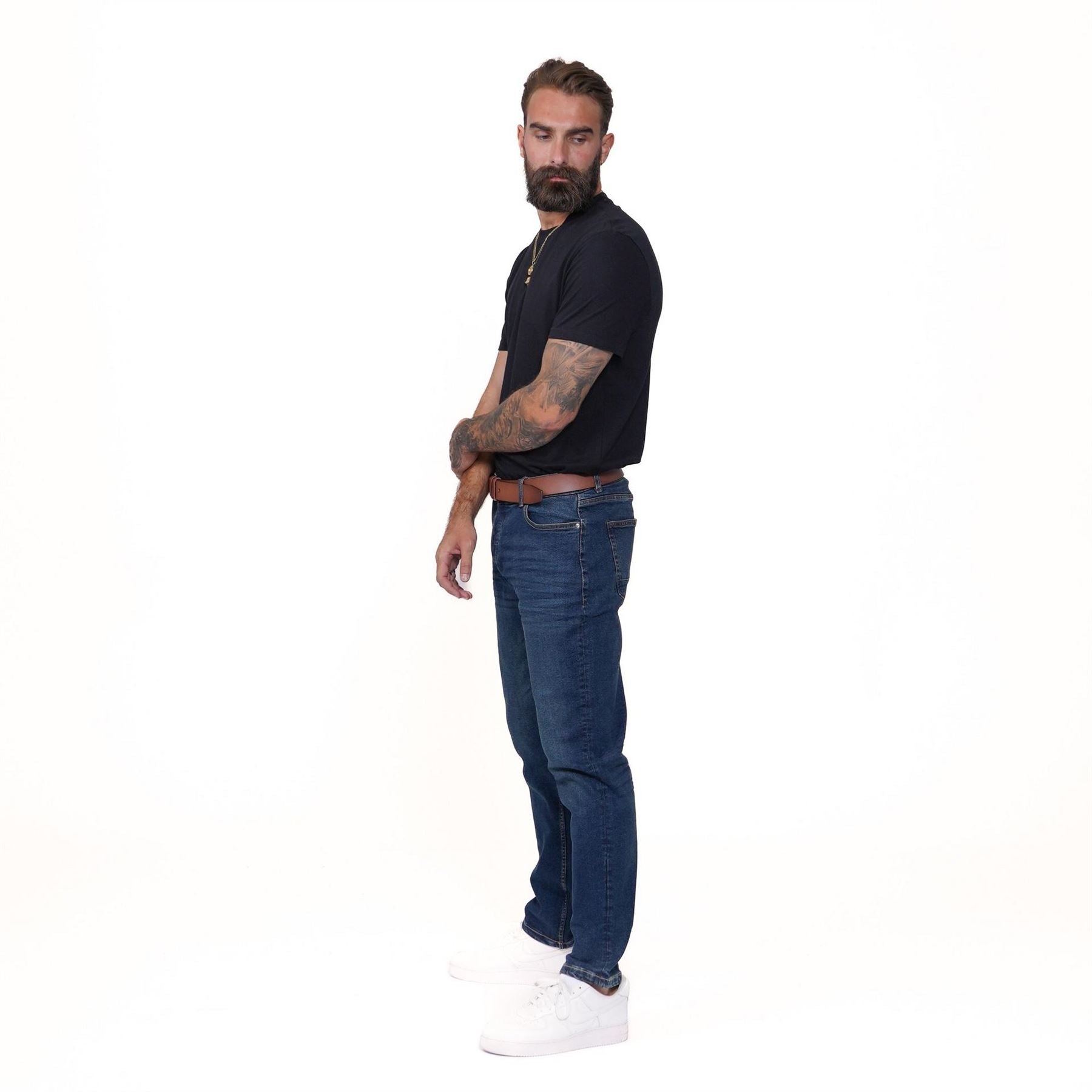 Firetrap Mens Belted Jeans