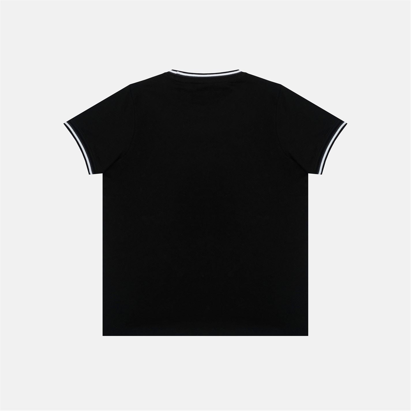 Slazenger Crew Neck Ribbed Collar Short Sleeve T-Shirt