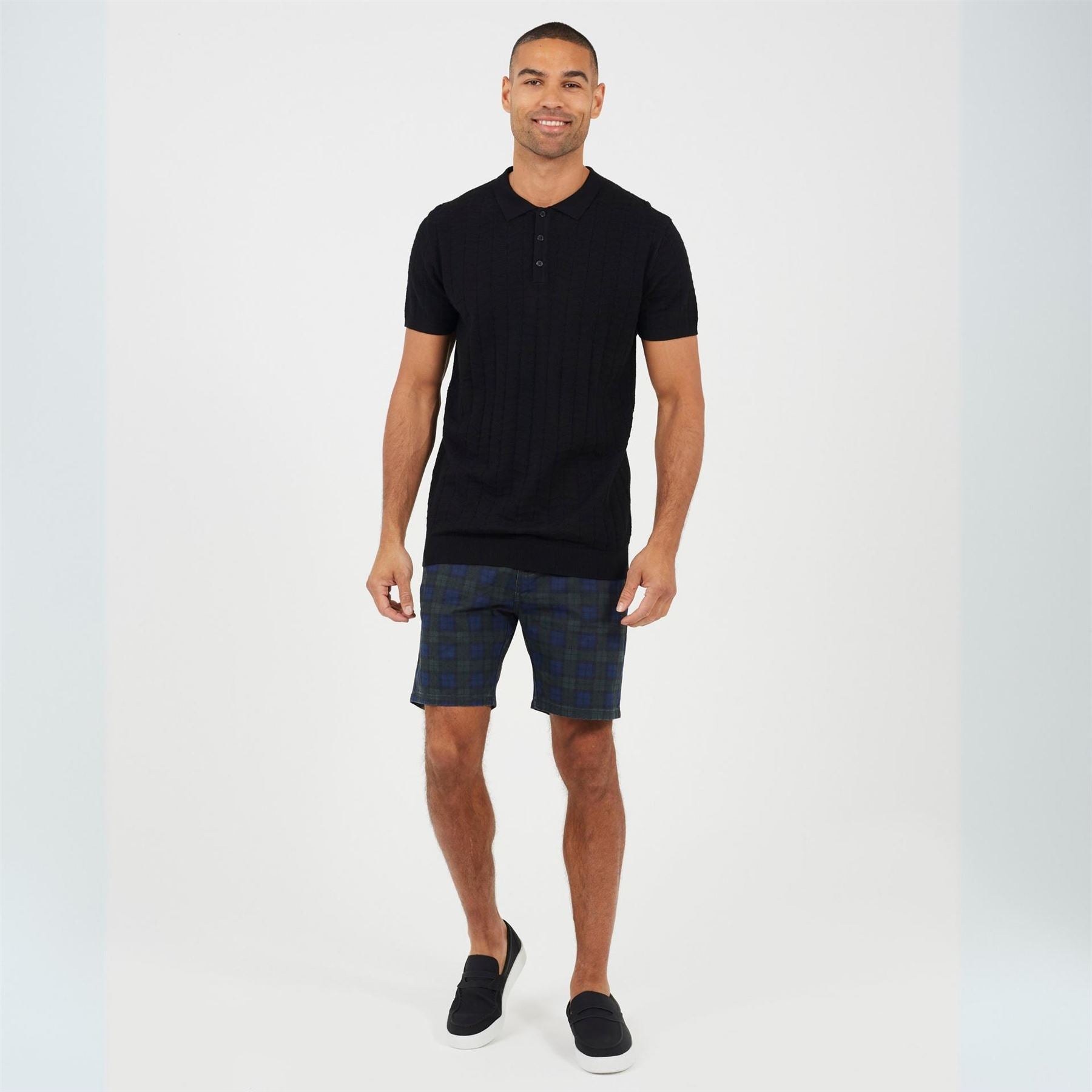 Brave Soul Print Cotton Twill Shorts