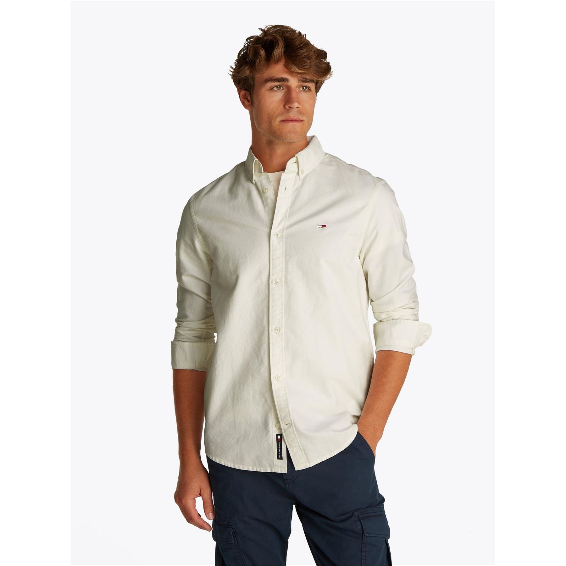 Tommy Jeans Regular Fit Oxford Long Sleeve Shirt