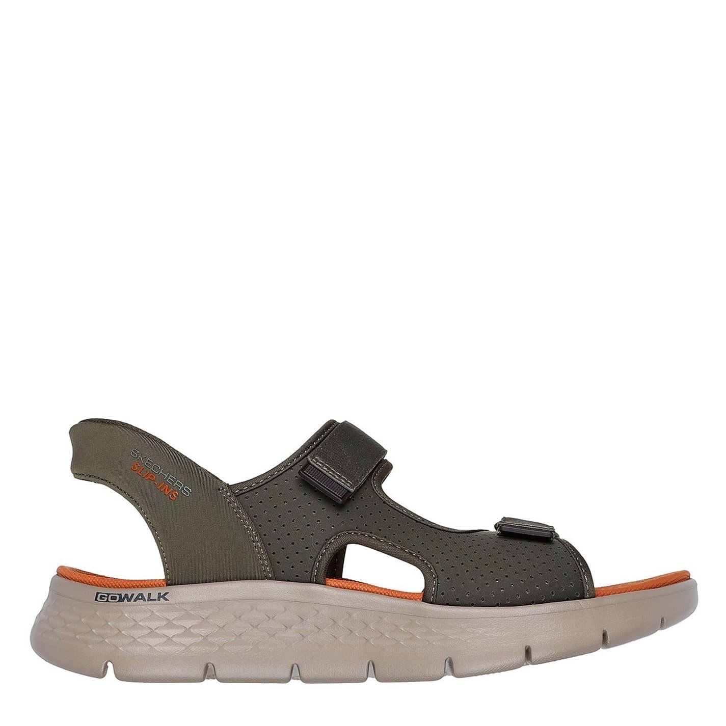 Skechers Mens Slip Ins   Quarter Strap Sandal Flat Sandals