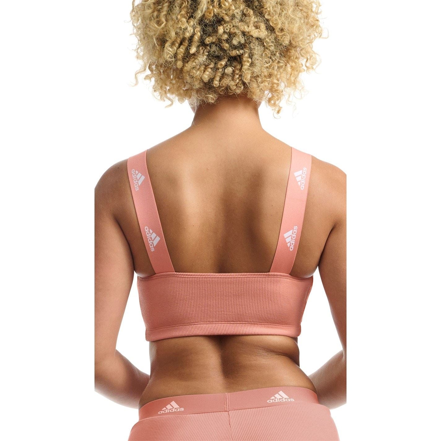 adidas Womens Ribbed Bandeau