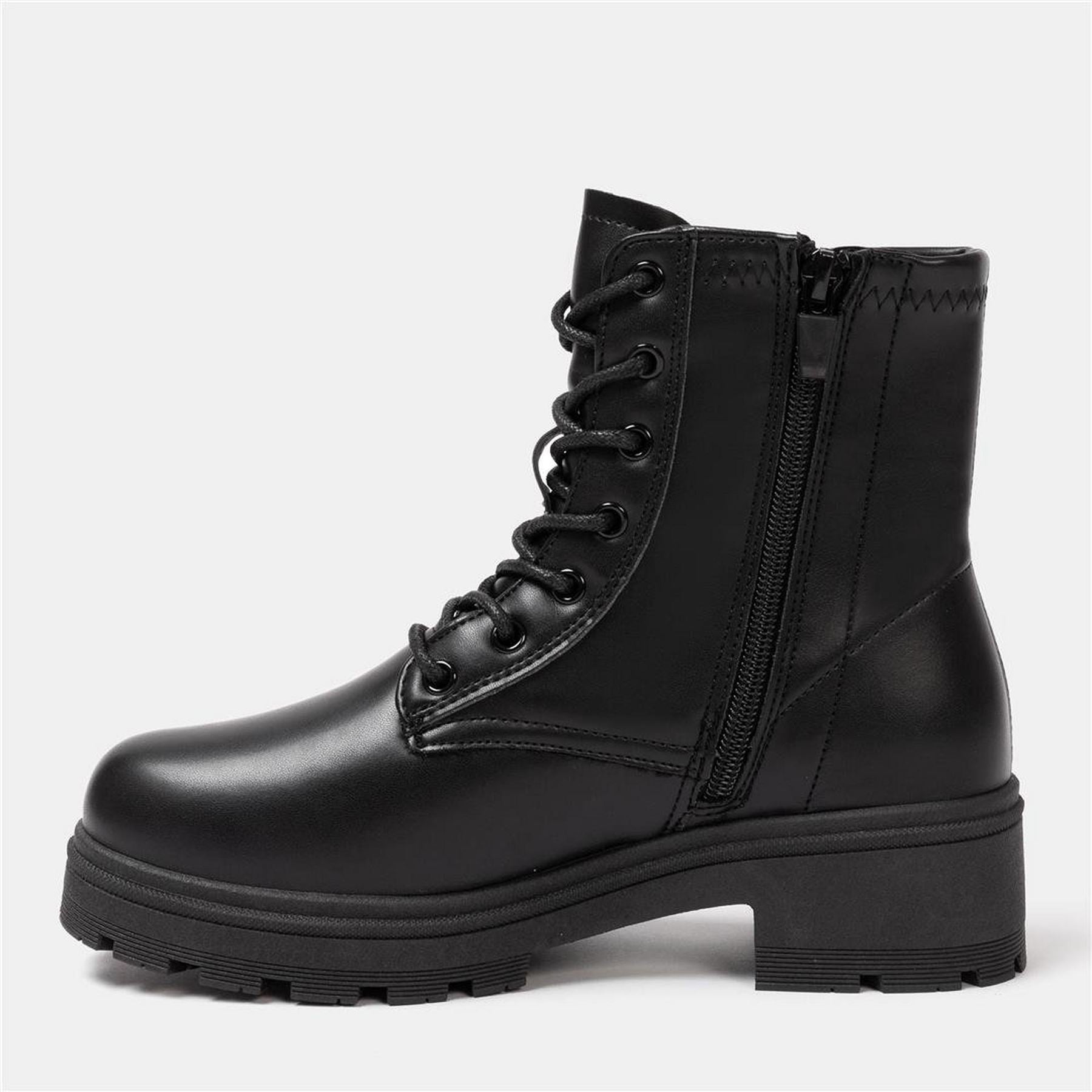 I Saw It First Womens Saw It First Biker Ankle Boots
