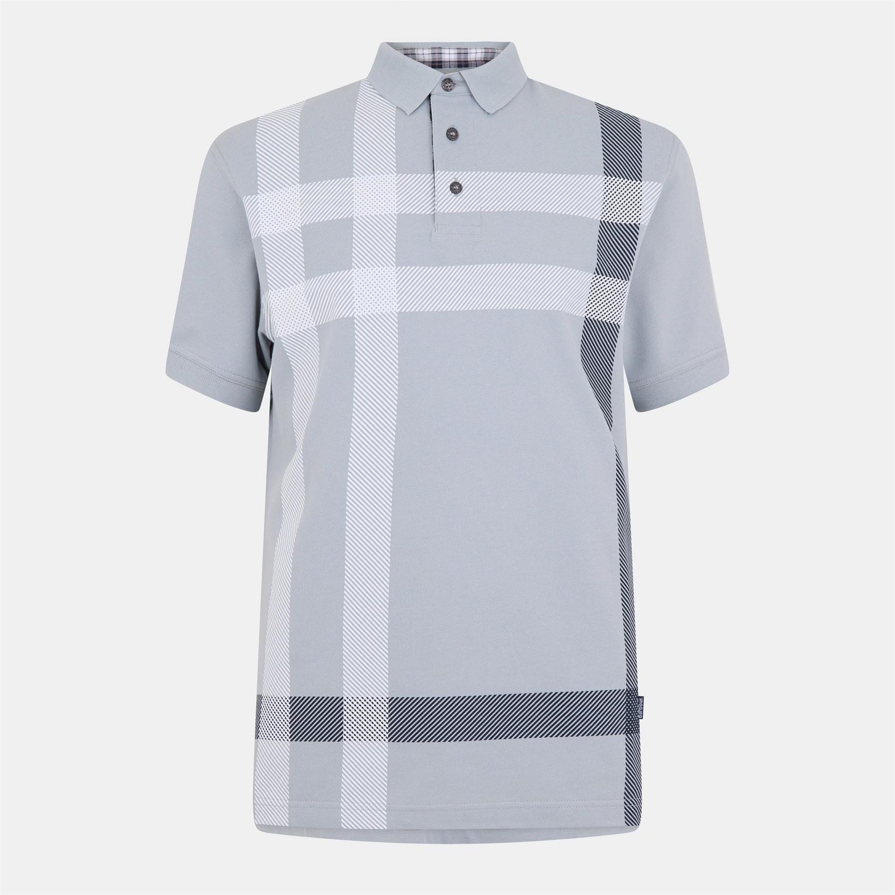 Barbour Tartan Short Sleeved Polo Shirt
