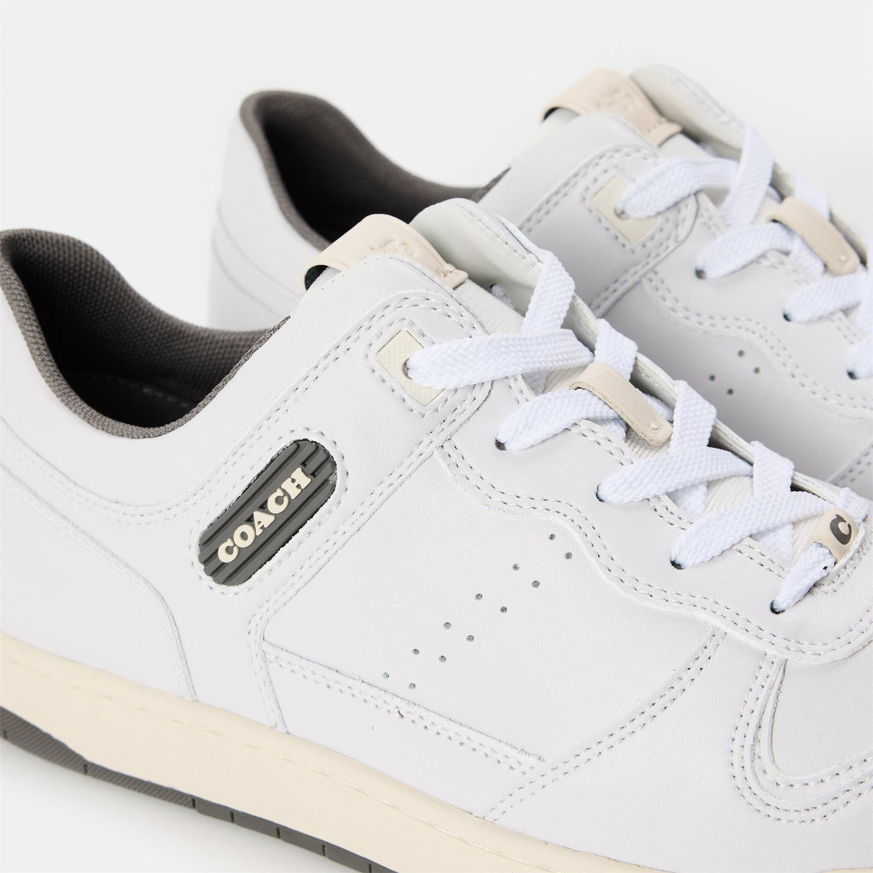 Coach C201 Low Top Lace-Up Sneakers