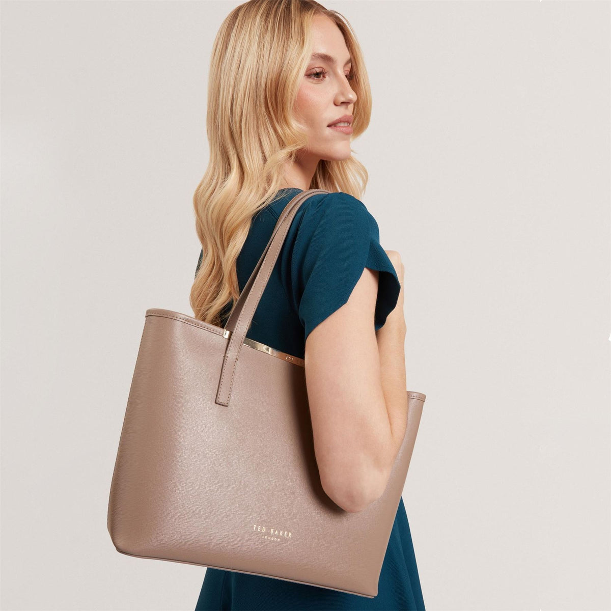 Ted Baker Baker Small Leather Shopper Tote Bag