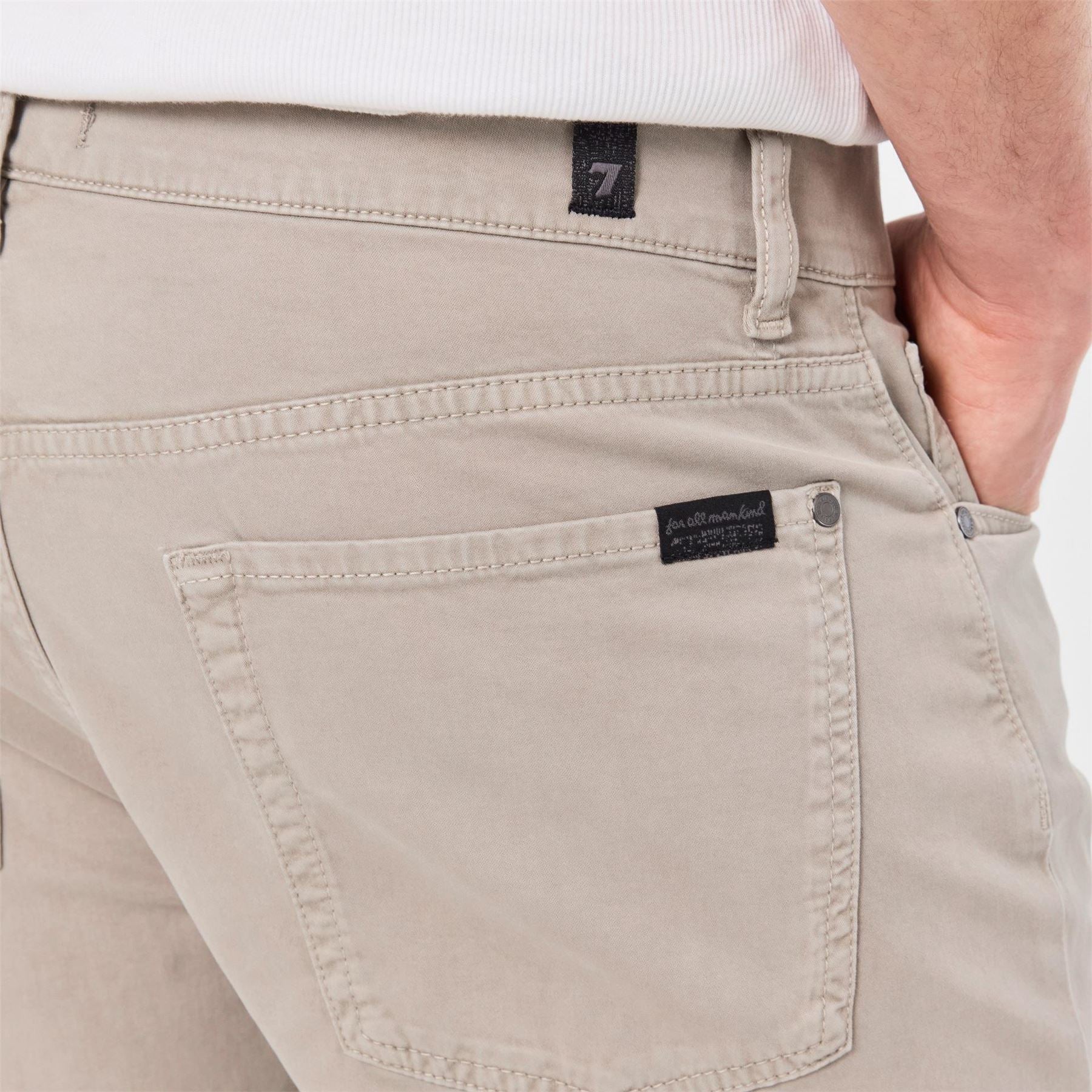 7 For All Mankind Solid Patterned Straight Five Pocket
