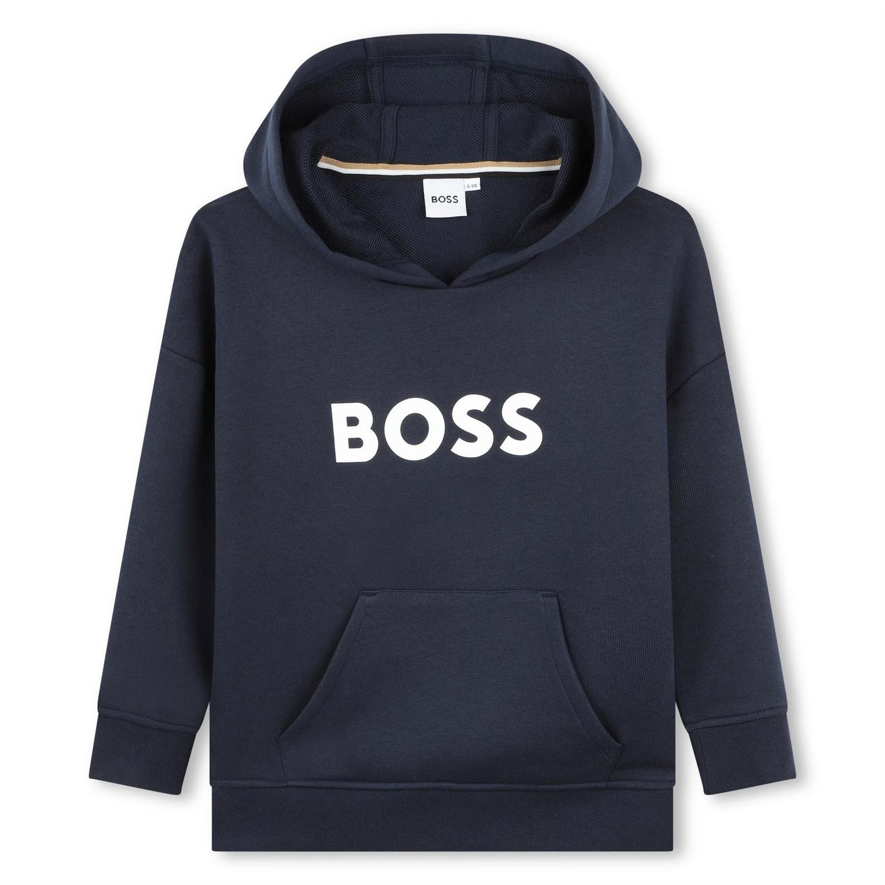 Boss Logo Over The Head Hoodie, Bold Logo