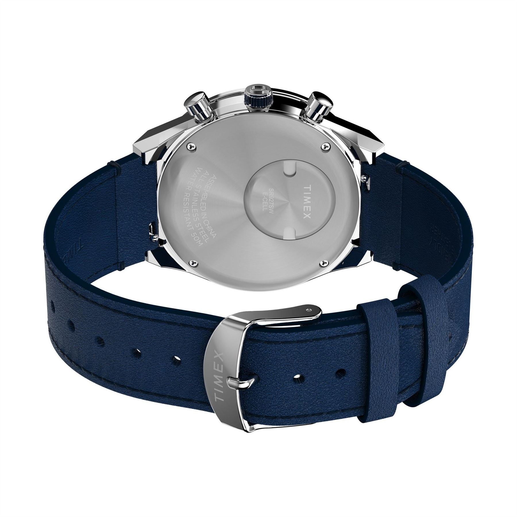 Timex Q Chronograph Racing Steel Bracelet Analogue Watch