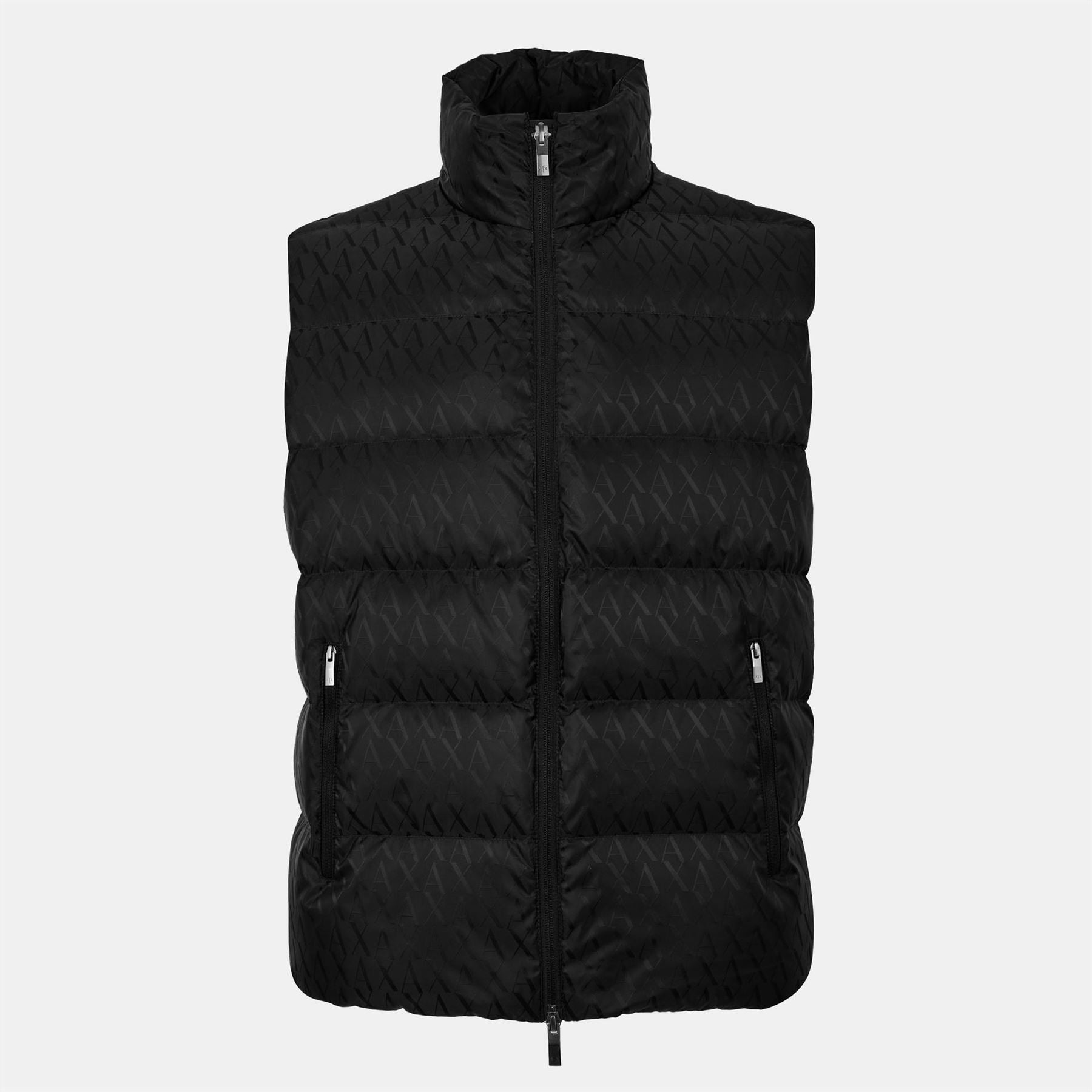 Armani Exchange Exchange All Over Logo Zip Pocket Gilet