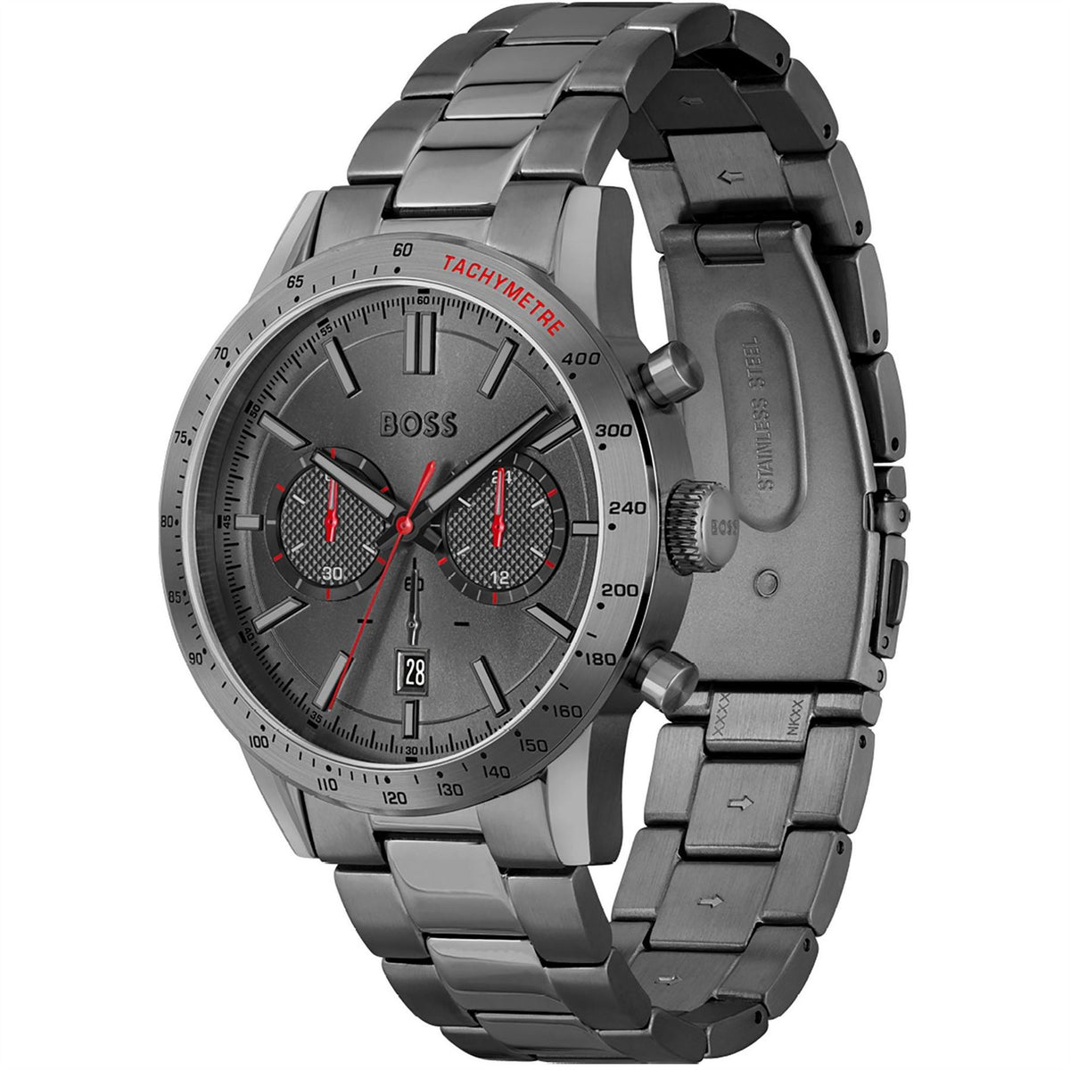 Boss Allure 44mm Stainless Steel Water Resistant Analogue Quartz Watch