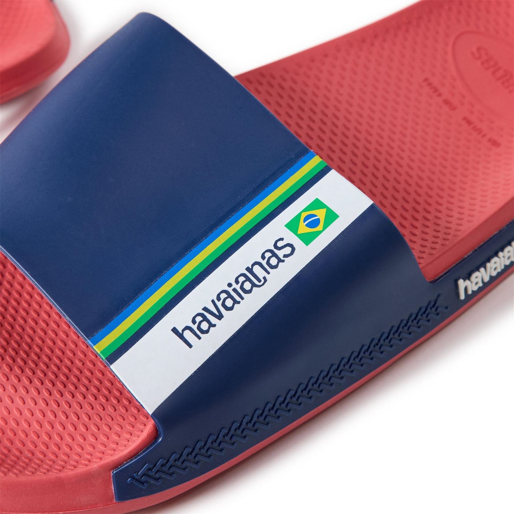 Havaianas Mens Hav. Slide Brasil Red 43 44 Flip Flops