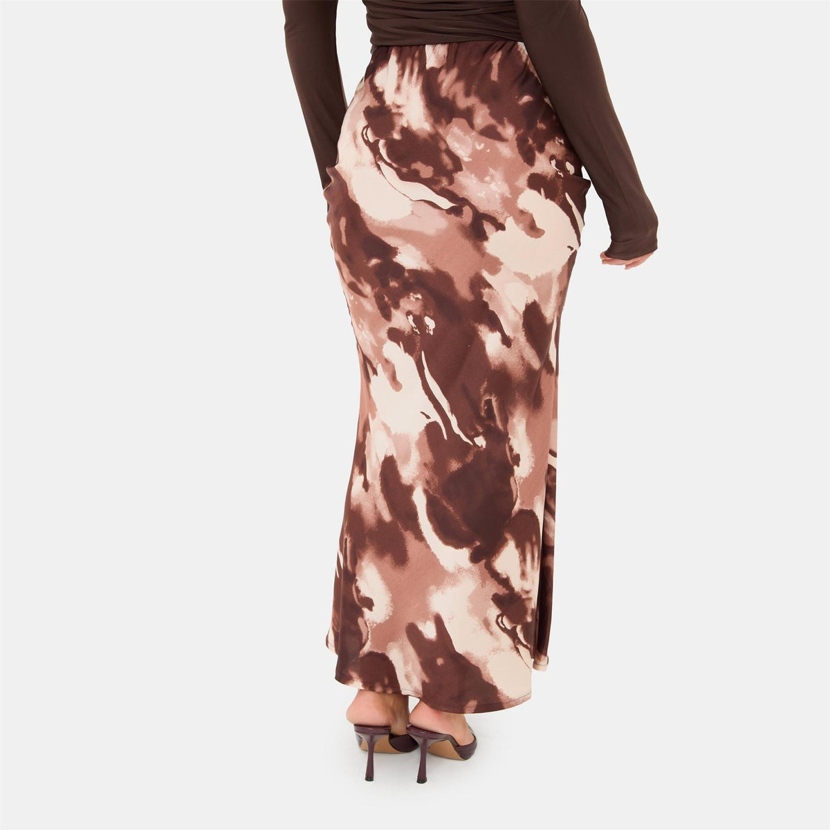 I Saw It First Bias Cut Maxi Skirt