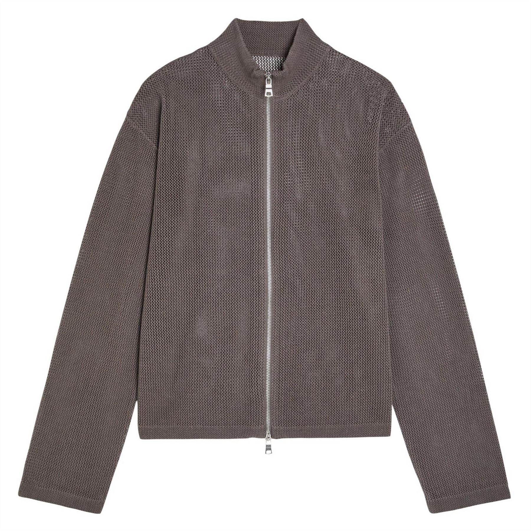 MKI MIYUKI ZOKU Linen Loose Knit Track Jac