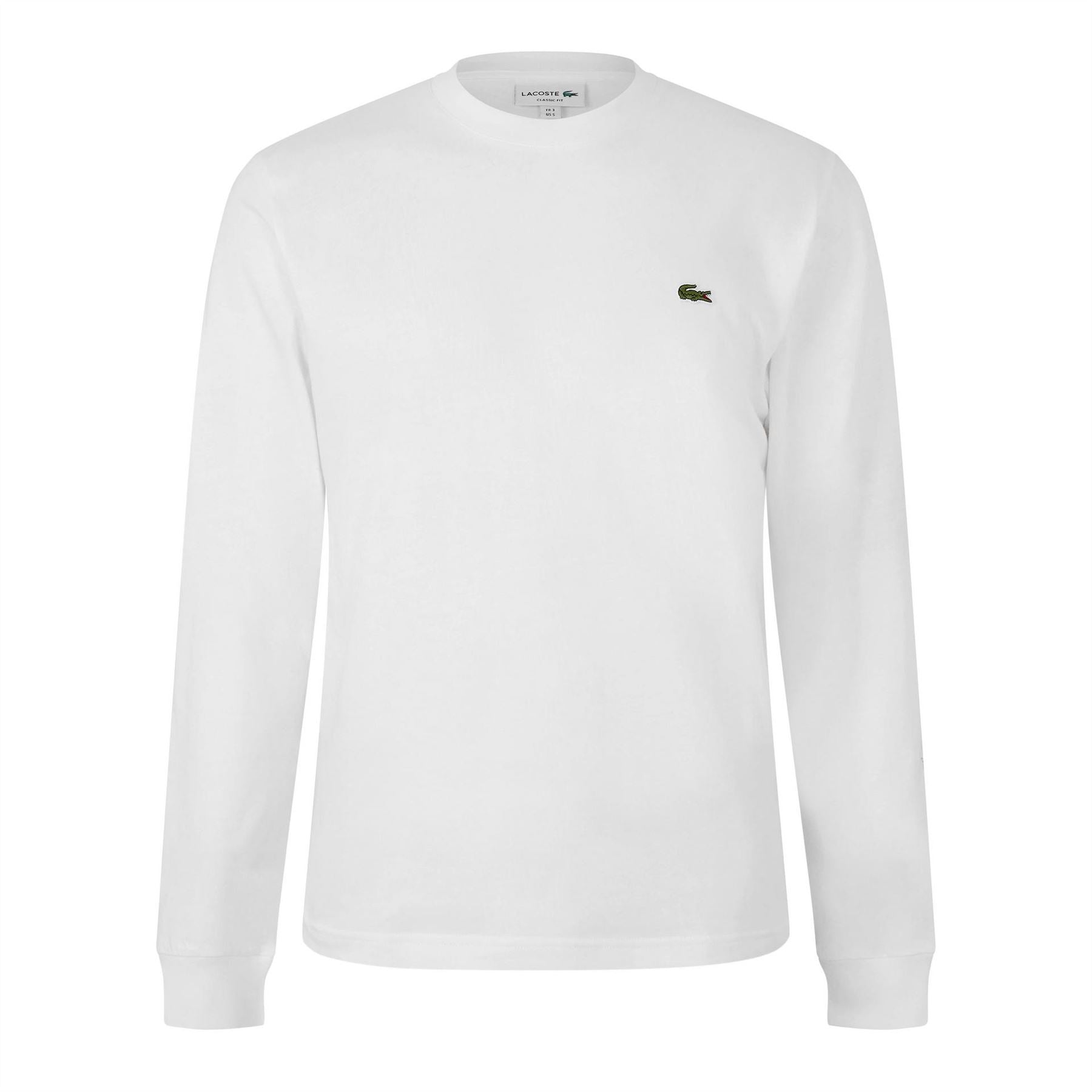 Lacoste Crocodile Logo Crew Neck Long Sleeve T-Shirt